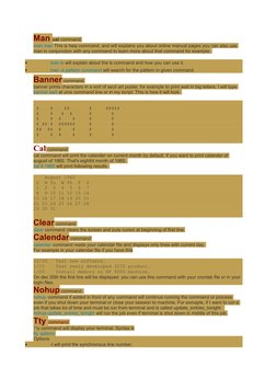 Man ual command.
man man This is help command, and will explains you about online manual pages you can also use 
man in conju