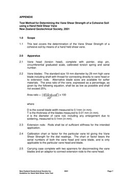 Handheld Shear Vane Test Guidelines | PDF | Geotechnical Engineering ...