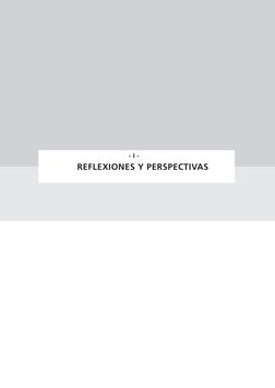  REFLEXIONES Y PERSPECTIVAS
 - I -
