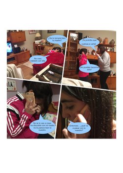 ¿Se lo tomará bien 
tu madre?
No creo,
hablaré con ella.
¡Te prohíbo que
vuelvas a verla! 
¡No puedes hacerme
esto!
No te lo