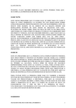 LLAVE DE IFA 
PUESTOS.  CLAVE  RECIBIR  ODDUDUA  LO  ANTES  POSIBLE  PARA  QUE  
SE CUMPLA LAS PROFESIAS DE IRE BUYOKO. 
OGBE