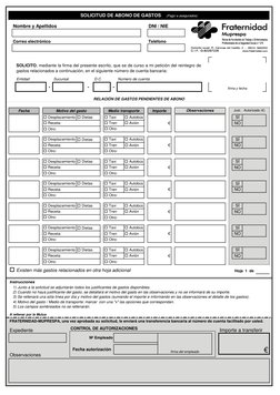 Nombre y Apellidos
DNI / NIE
Correo electrónico
Teléfono
Entidad
Sucursal
D.C.
Número de cuenta
A rellenar por la Mutua
 Rec