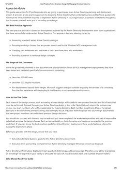 Best Practice Active Directory Design For Managing Windows Networks ...