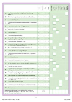 RCADs Scoring Sheet CYP | PDF | Social Anxiety Disorder | Anxiety