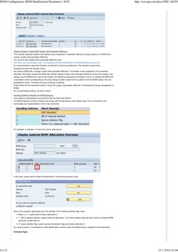 BOM Configuration - BOM Modification Parameters - SCN | PDF | Parameter ...