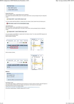 BOM Configuration - BOM Modification Parameters - SCN | PDF | Parameter ...