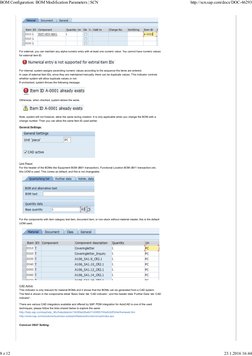 BOM Configuration - BOM Modification Parameters - SCN | PDF | Parameter ...
