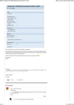 BOM Configuration - BOM Modification Parameters - SCN | PDF | Parameter ...