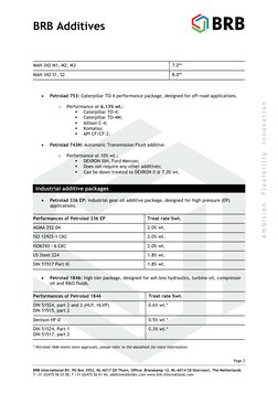 BRB International Driveline Additives Guide | PDF | Motor Oil | Liquids