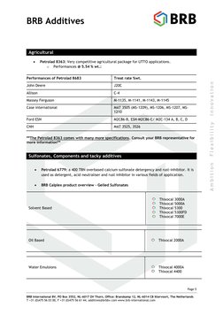 BRB International Driveline Additives Guide | PDF | Motor Oil | Liquids
