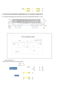 Luego:
1,243.03
≤
2,520.00
Ok
1,189.29
≤
2,520.00
Ok
5 cm
6 cm
Sacando la figura del Trapecio, por formula se tiene que: