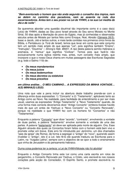 A INSTRUÇÃO DE YHWH (a Torá de Israel) 
 
Vítor Quinta 
9 
“Bem-aventurado o homem que não anda segundo o conselho dos ímpios