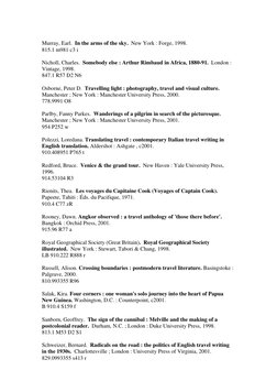 Murray, Earl.  In the arms of the sky.  New York : Forge, 1998. 
815.1 m981 c3 i 
 
Nicholl, Charles.  Somebody else : Arth