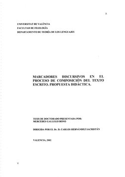 RSPTAT DE VALENC 
FACULTAD DE FILBLOGÍA 
ENTO DE TE0 
DE LOS LENGUAJES 
SENTADA POR: 
DIIIPIGIDA POR EL Dr. D. CA 
ERNÁNDEZ S