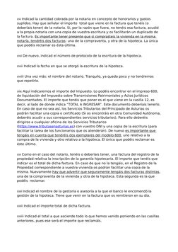xv Indicad la cantidad cobrada por la notaria en concepto de honorarios y gastos 
suplidos. Hay que señalar el importe  total
