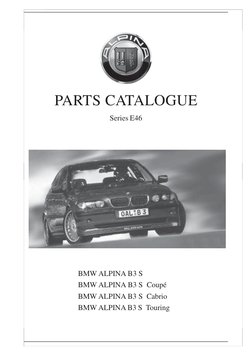 BMW ALPINA B3 S E46 Parts Catalogue | PDF | Automatic Transmission