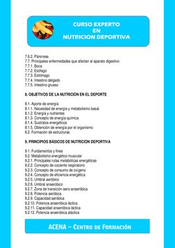 7.6.2. Páncreas  
7.7. Principales enfermedades que afectan al aparato digestivo  
7.7.1. Boca  
7.7.2. Esófago  
7.7