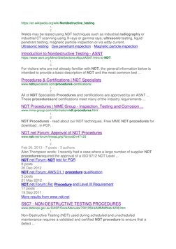 NDT Procedures and Report Formats | PDF | Nondestructive Testing | Tests