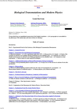 Kervran's Biological Transmutations Explained | PDF | Deuterium