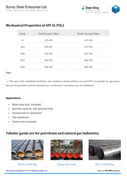 API 5L Specification Overview | PDF | Pipe (Fluid Conveyance ...