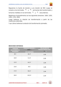 UNIVERSIDAD NACIONAL SAN LUIS GONZAGA DE ICA                                     FIME
Regulamos  la  fuente  de  tensión  a