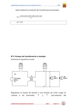 UNIVERSIDAD NACIONAL SAN LUIS GONZAGA DE ICA                                     FIME
Ahora hallamos la relación de transform