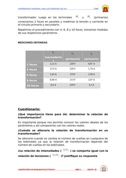 UNIVERSIDAD NACIONAL SAN LUIS GONZAGA DE ICA                                     FIME
transformador.  Luego  en  los  termina