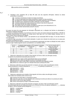 Escola Secundária Poeta António Aleixo – 2007/2008
(D) eucariótica animal e procariótica
2.
Classifique  como  verdadeira  (V