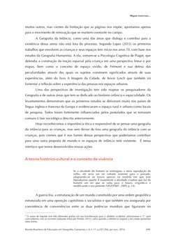 Mapas vivenciais…
muitos outros, mas cientes da limitação que as páginas nos impõe, apontamos apenas 
para o movimento de ren