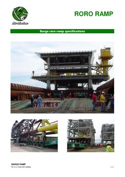 Standard Roro Ramp Barge Ro-Ro Ramp Design Specifications | PDF | Beam (Structure) | Bending