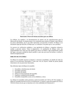 Ilustración 2 Parte del sistema mecánico para un edificio
Los dibujos, los modelos y la documentación de soporte son las espe