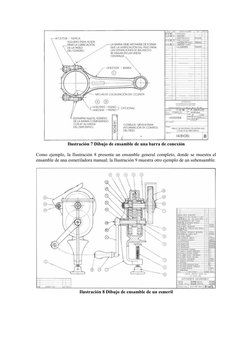 Ilustración 7 Dibujo de ensamble de una barra de conexión
Como ejemplo, la Ilustración 8 presenta un ensamble general complet