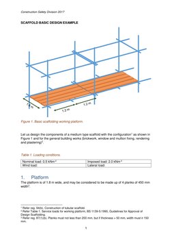 Scaffolding Design Calculation Example | PDF | Scaffolding | Bending