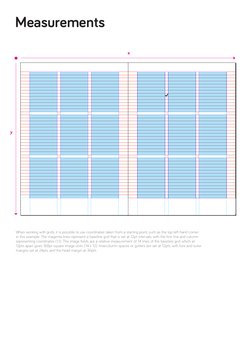 Measurements
x
y
When working with grids, it is possible to use coordinates taken from a starting point, such as the top left