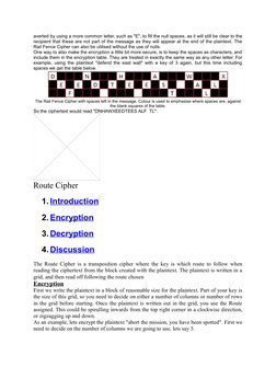 averted by using a more common letter, such as "E", to fill the null spaces, as it will still be clear to the
recipient that