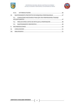 UNIVERSIDAD NACIONAL MICAELA BASTIDAS DE APURIMAC 
ESCUELA ACADEMICO PROFESIONAL DE INGENIERIA DE MINAS 
 
  
 
SERVICIOS AUX
