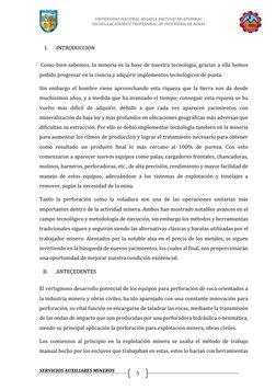 UNIVERSIDAD NACIONAL MICAELA BASTIDAS DE APURIMAC 
ESCUELA ACADEMICO PROFESIONAL DE INGENIERIA DE MINAS 
 
  
 
SERVICIOS AUX