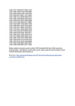 Photoshop CS5 Extended Serial Numbers | PDF | Computers