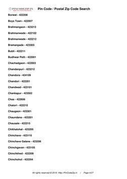 Nashik District Pin Code List | PDF | Address (Geography) | Postal System