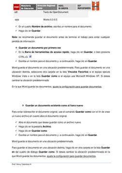 Prof. Percy Tolentino H
odt
Texto de OpenDocument
.wps
Works 6.0-9.0
En el cuadro Nombre de archivo, escriba un nombre para
