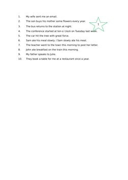 Sentence Ordering Exercises | PDF | Language Arts & Discipline