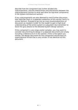 A Software Design Specification Template | PDF | Component Based ...