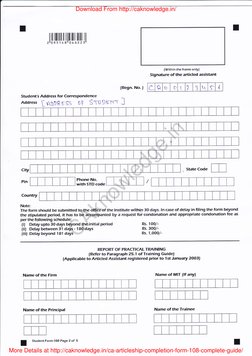 CA Articleship Completion Form 108 | PDF | Services (Economics ...