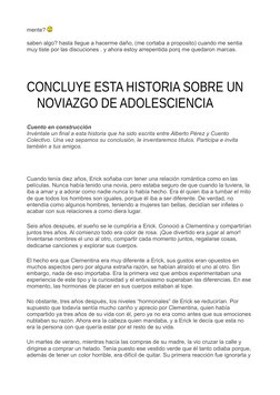 mente? 
 
saben algo? hasta llegue a hacerme daño, (me cortaba a proposito) cuando me sentia 
muy tiste por las discuciones .