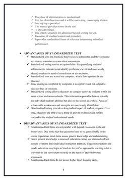 Non-Standardized vs Standardized Tests | PDF | Validity (Statistics ...