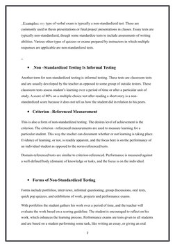 Non-Standardized vs Standardized Tests | PDF | Validity (Statistics ...