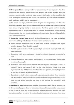 Advanced Microprocessor                                                                                        RISC Architect