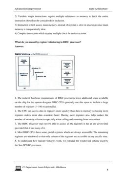 Advanced Microprocessor                                                                                        RISC Architect