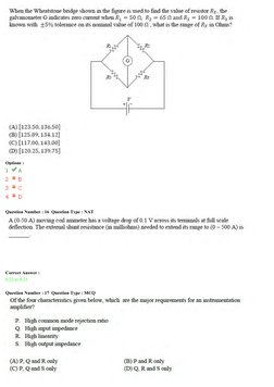 Options :
Question Number : 16  Question Type : NAT
Correct Answer :
0.22 to 0.23
Question Number : 17  Question Type : MCQ
