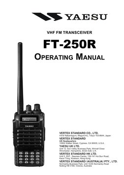Yaesu Ft250 Manual e | PDF | Battery Charger | Audio Electronics